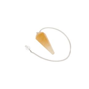 Yellow Aventurine Faceted Cone Pendulum