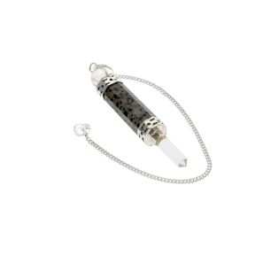Dalmatian Jasper Indian Wand Pendulum