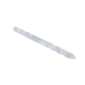 Selenite Spiral Wand 300