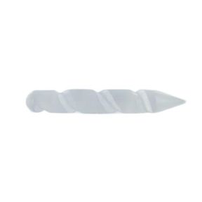Selenite Spiral Wand - Large