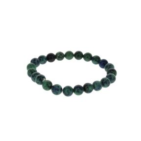 Azurite Malachite Bead Bracelet