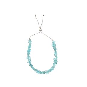 Apatite Stone Chip Sterling Silver Bracelet
