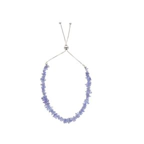 Tanzanite Stone Chip Sterling Silver Bracelet