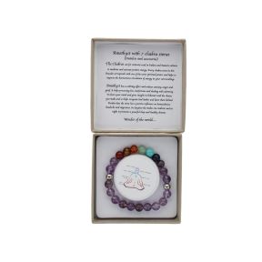 Amethyst Chakra Bead Bracelet