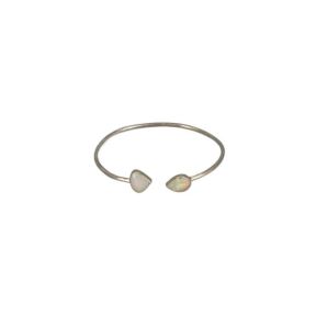 Opal Double Stone Sterling Silver Bracelet