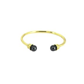 Hematite Brass Bangle