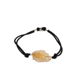 Citrine Cord Slider Bracelet