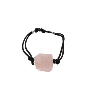 Rose Quartz Cord Slider Bracelet