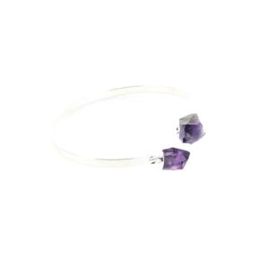Amethyst Tip Adjustable Bangle