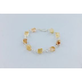 Citrine Mini Cube Bracelet