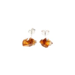 Citrine Sterling Silver Stud Earrings