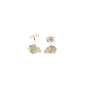 Opal Silver Stud Earrings