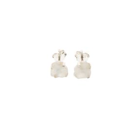 Rainbow Moonstone Sterling Silver Stud Earrings
