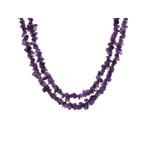 Amethyst Stone Chip Necklace 36