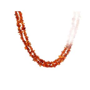 Carnelian Stone Chip Necklace 36