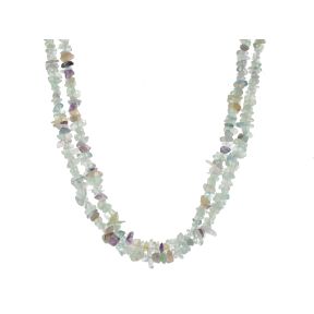 Fluorite Stone Chip Necklace 36