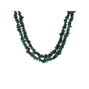 Malachite Stone Chip Necklace 36