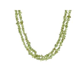 Peridot Stone Chip Necklace 36