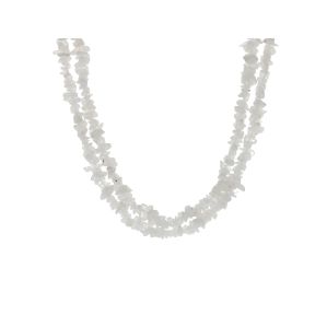 Moonstone Rainbow Stone Chip Necklace 90 CM