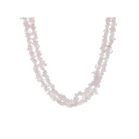 Rose Quartz Stone Chip Necklace 36