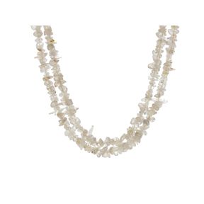 Quartz Rutilated Stone Chip Necklace 36