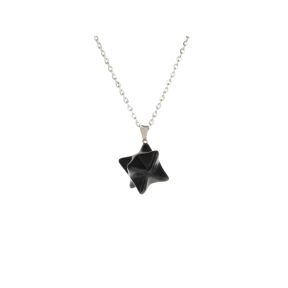 Obsidian Merkaba Pendant