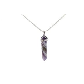 Amethyst Double Point Silver Pendant