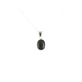Gold Sheen Obsidian Cabouchon Oval Pendant
