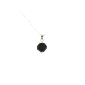 Golden Sheen Obsidian Cabouchon Round Pendant