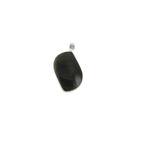 Obsidian Gold Sheen Leaf Pendant