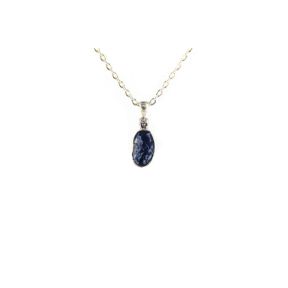 Sapphire Silver Pendant