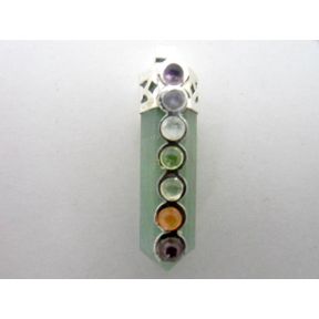 Aventurine Chakra Pencil Pendant