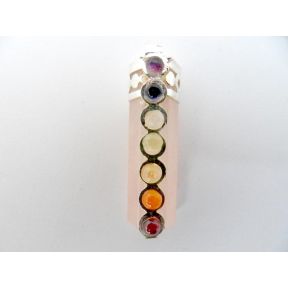 Rose Quartz Chakra Pencil Pendant