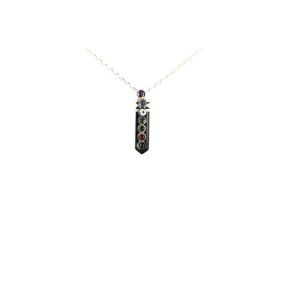 Tourmaline Chakra Pencil Pendant