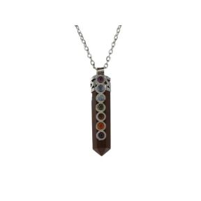 Tiger Eye Chakra Pencil Pendant