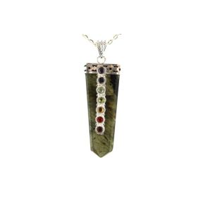 Labradorite Chakra Tongue Pendant