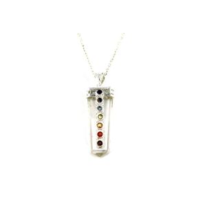 Quartz Chakra Tongue Pendant