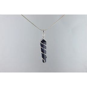 Sodalite Double Point Spiral Pendant