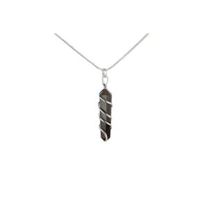 Shiva Lingam Double Point Spiral Pendant