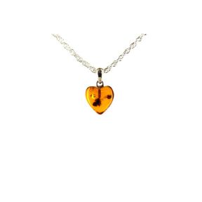 Amber Heart Pendant