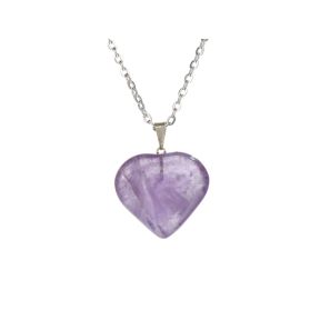 Amethyst Heart Pendant