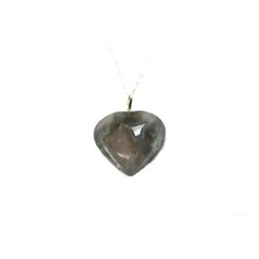Moss Agate Heart Pendant