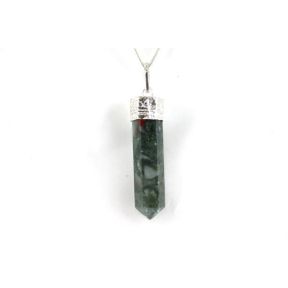 Bloodstone Pencil Pendant