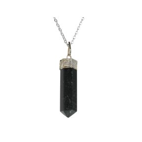 Agate Moss Pencil Pendant