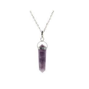 Lepidolite Point Swing Pendant
