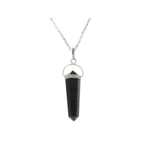 Rainbow Obsidian Point Swing Pendant