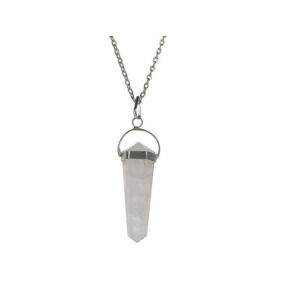 Rose Quartz Point Swing Pendant