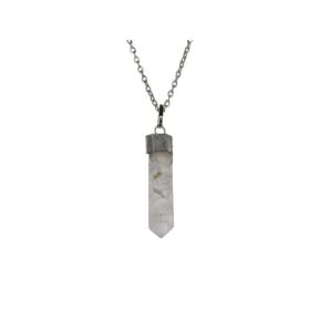 Smokey Quartz Pencil Pendant