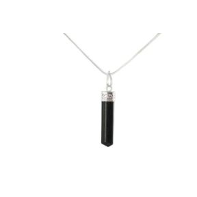 Tourmaline Black Pencil Pendant