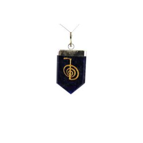 Sodalite Cho Ku Rei Tongue Pendant